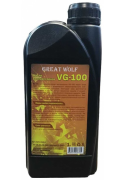 Масло компрессорное Great Wolf GWM 0100/1 vg 100 mineral oil (1л)