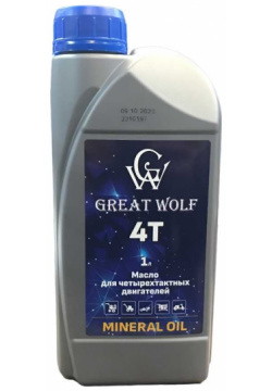 Масло для четырехтактных двигателей Great Wolf GWM T4/1 4t mineral oil (1л)
