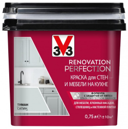 Краска для стен и мебели на кухне V33 119699 RENOVATION PERFECTION
