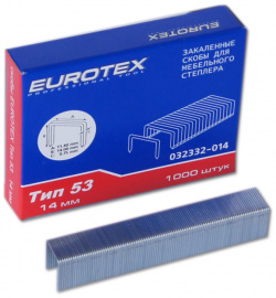 Скобы для мебельного степлера EUROTEX  032332 014