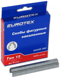 Фигурные скобы для прямоугольного кабеля шириной до 4 мм EUROTEX  032335 002