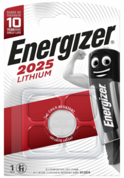Батарейка Energizer E301021601 Lithium CR2025