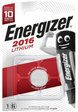 Батарейка Energizer E301021801 Lithium CR2016