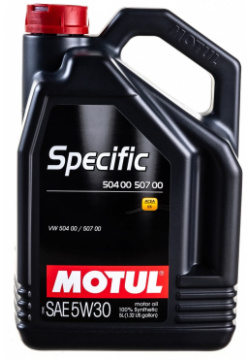 Синтетическое масло MOTUL 106375 Specific VW 504 00 507 5W30