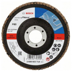 Лепестковый круг Bosch 2608603714 S f Metal