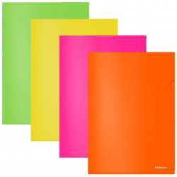 Пластиковая папка уголок ErichKrause 50159 Glossy Neon
