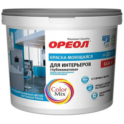 Моющаяся водно дисперсионная краска для интерьеров внутренних работ ОРЕОЛ  73556