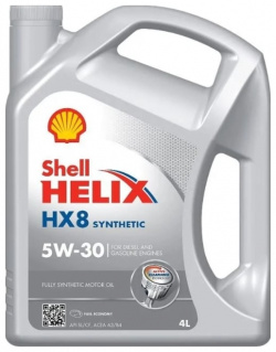 Синтетическое моторное масло SHELL 550052835 Helix HX8 5W 30 SL A3/B4