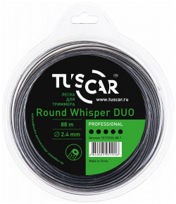 Леска для триммера TUSCAR 10172524 88 1 Round Whisper DUO Professional