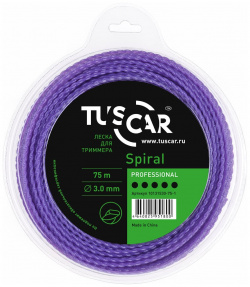 Леска для триммера TUSCAR 10131530 75 1 Spiral Professional