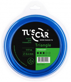 Леска для триммера TUSCAR 10151324 117 1 Triangle Standart