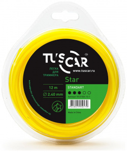 Леска для триммера TUSCAR 10121324 12 1 Star Standart