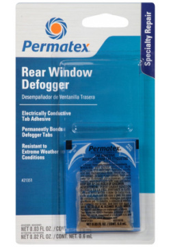 Профессиональный набор для ремонта контактов обогрева заднего стекла PERMATEX  21351
