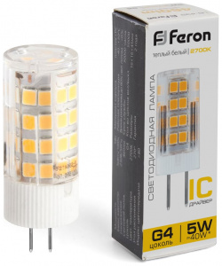 Светодиодная лампа FERON 25860 LB 432 5W 230V G4 2700K