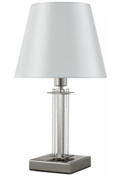 Настольная лампа Crystal lux  NICOLAS LG1 NICKEL/WHITE