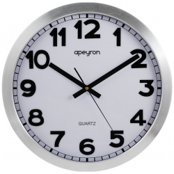 Круглые настенные бесшумные часы Apeyron ML220621 металл  ø40 см с плавным ходом батарейка 1АА