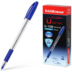 Шариковая ручка ErichKrause 53742 U 109 Stick&Grip Classic