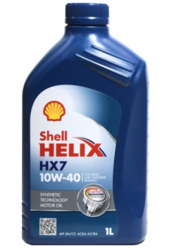 Полусинтетическое моторное масло SHELL 550051574 Helix HX7 10w40
