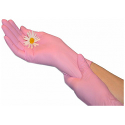 Нитриловые перчатки EcoLat 3435/L Pink