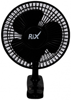Бытовой настольный вентилятор RIX 49791 RDF 1500WB Black