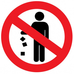 Запрещающая наклейка REXANT 56 0013 Не мусорить