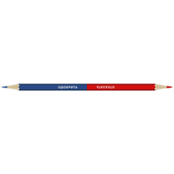 Двухцветный карандаш Воскресенская карандашная фабрика 731165 заточенный отказать/одобрить