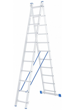 Алюминиевая двухсекционная лестница СИБРТЕХ  97911