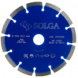 Сегментный алмазный диск по железобетону Solga Diamant 13703150 PROFESSIONAL