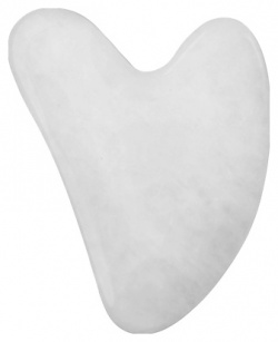 ЧИОС Скребок гуаша Сердце в подарочной упаковке Белый нефрит MPL094493