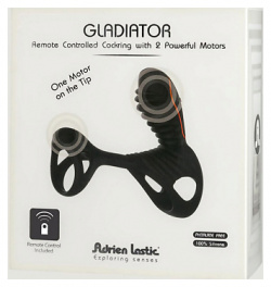 ADRIEN LASTIC Gladiator + LRS эрекционная насадка кольцо с пультом управления MPL032304