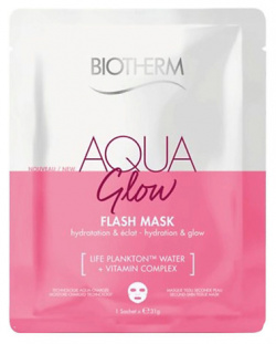 BIOTHERM Тканевая маска для лица Увлажнение и Сияние Aqua Glow BIOLB5390