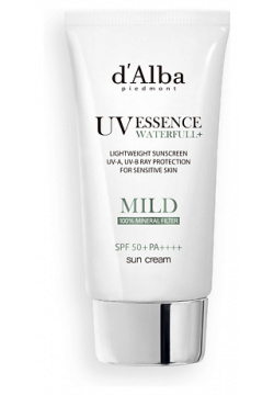 D`ALBA Солнцезащитный крем для лица Waterfull Mild Sun Cream SPF 50+ PA++++ 50 0 MPL147566
