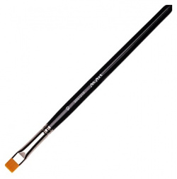 M ART Кисть для бровей № 10 плоская  синтетика ручка черная профессиональная MPL191267