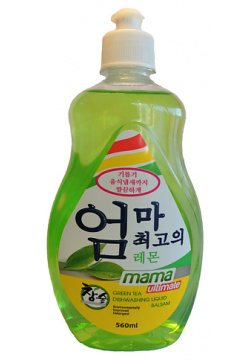 MAMA ULTIMATE Бальзам концентрат для мытья посуды  фруктов и детских принадлежностей Зеленый Чай 560 MPL074758