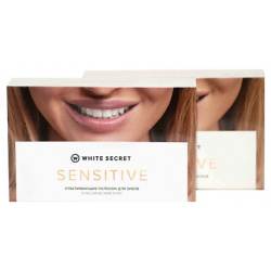 WHITE SECRET Полоски для домашнего отбеливания зубов "Sensitive" 1 MPL078178 W