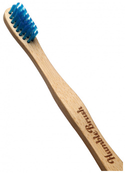 THE HUMBLE CO Зубная щетка детская из бамбука голубая ультрамягкая щетина HMB000012