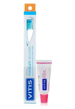 DENTAID Зубная Щётка VITIS MEDIUM ACCESS + Паста 1 MPL085216