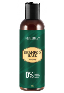 ECOHOLY Шампунь для волос бессульфатный очищающий Shampoo Base Purifying ECY000022