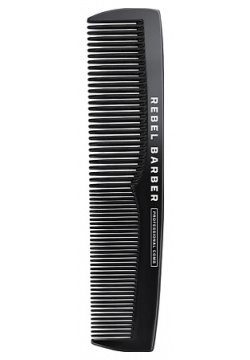 REBEL Премиальная мужская расческа  Mens Comb Total Black MPL084002