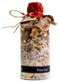 FINNLUX Соль для ванны морская ароматическая с сухоцветами и эфирным маслом розы 500 0 MPL188475