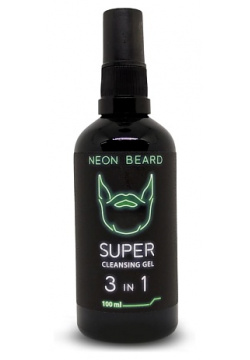 NEON BEARD Супер очищающий гель для лица и бороды GREEN  Экзотическая Вербена 100 0 MPL191634