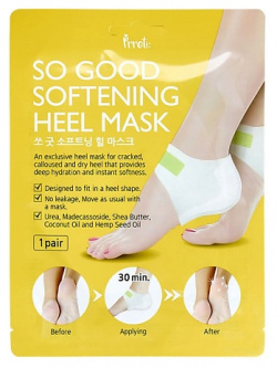 PRRETI Мгновенно смягчающая маска для пяток с маслом Ши So Good Softening Heel Mask ETI000001