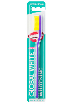 GLOBAL WHITE Зубная щетка Medium LOB290164