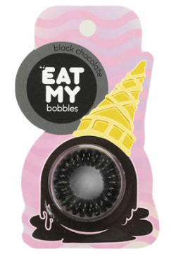 EAT MY Резинка для волос в цвете "Чёрный шоколад" Black Chocolate EAT002761