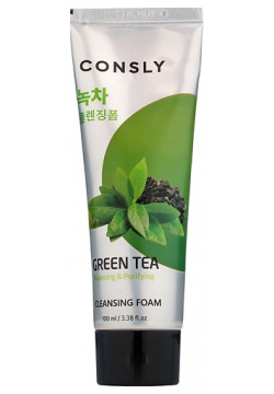 CONSLY Пенка для умывания балансирующая кремовая с экстрактом зеленого чая Green Tea Balancing Creamy Cleansing Foam CNS958200