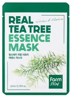FARMSTAY Маска для лица тканевая с экстрактом чайного дерева Real Tea Tree Essence Mask RMS983433