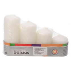 BOLSIUS Свечи столбик Classic белые MPL094568