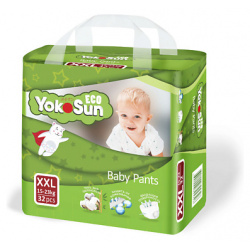 YOKOSUN Детские подгузники трусики Eco размер XXL (15 23 кг) 32 0 MPL101273