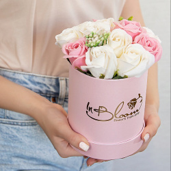 INBLOOM Букет из мыльных цветов (Розовый 12*14) MPL106307