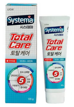 SYSTEMA Зубная паста комплексный уход "Systema total care" со вкусом мяты SST114322